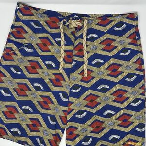 Patagonia Planing Board Shorts‎ Mens 33 Blue Stretch Bathing Suit Swim Trunks